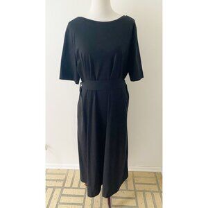 COS Belted Belt Shirt Dress Black Classic Basic